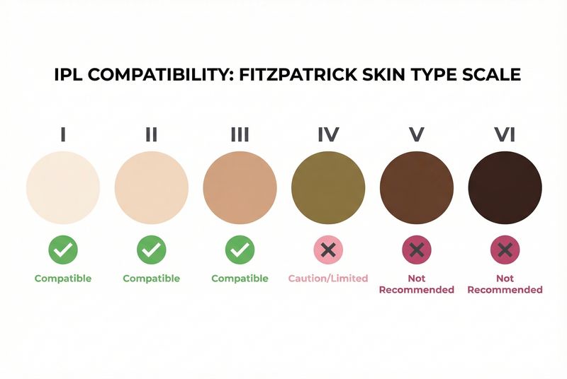 Échelle de Fitzpatrick phototypes de peau pour IPL